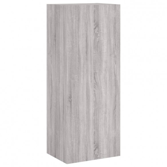 Unités murales TV 5 pcs sonoma gris bois d'ingénierie