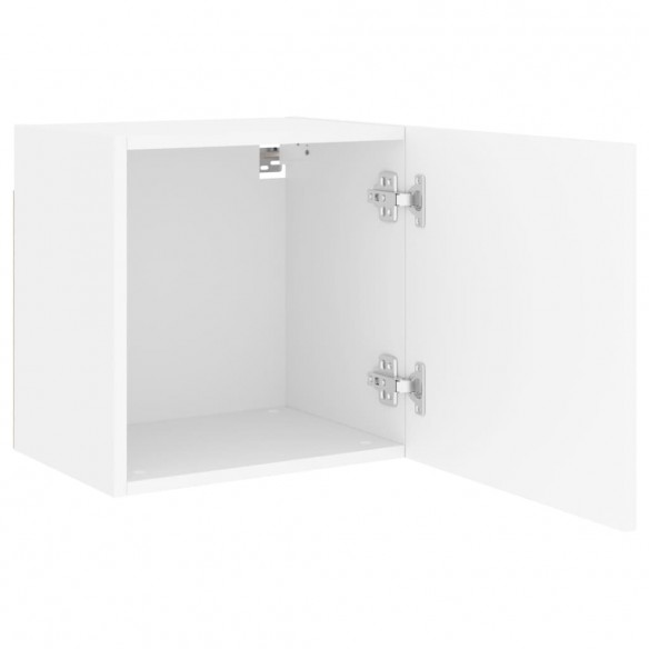 Meubles TV muraux 2 pcs blanc 40,5x30x40 cm bois d'ingénierie