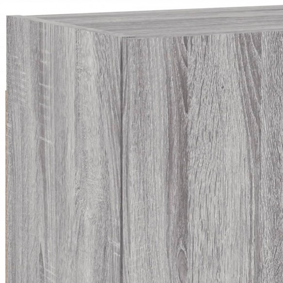 Unités murales TV 5 pcs sonoma gris bois d'ingénierie