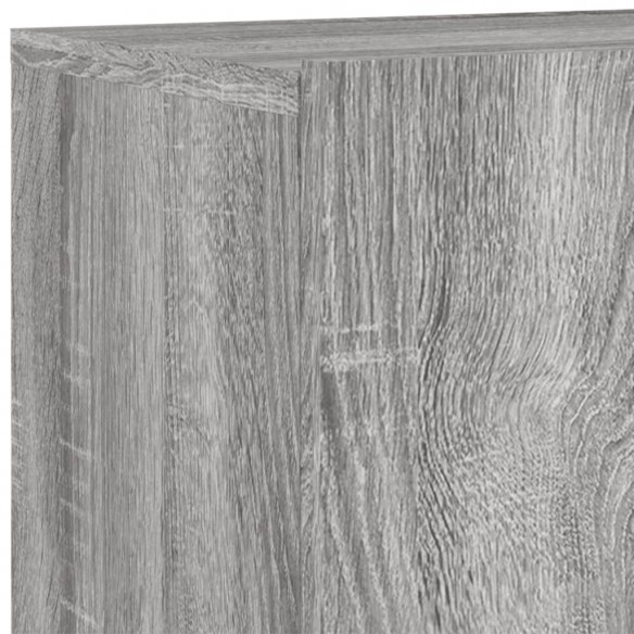 Unités murales TV 6 pcs sonoma gris bois d'ingénierie