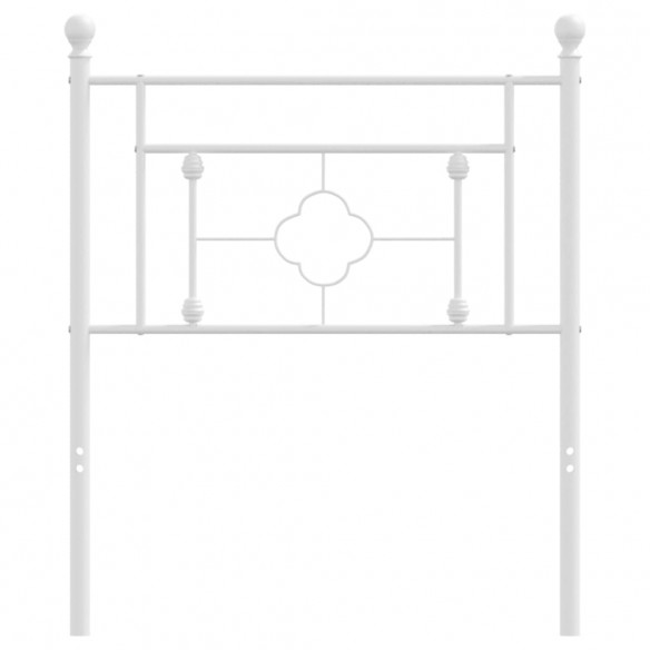 Tête de lit métal blanc 80 cm