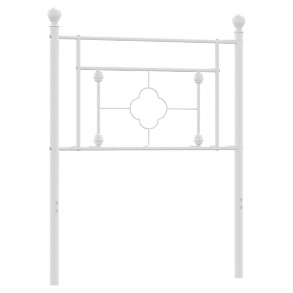 Tête de lit métal blanc 80 cm