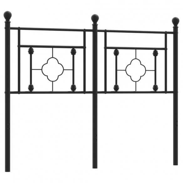 Tête de lit métal noir 120 cm