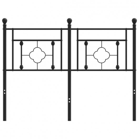 Tête de lit métal noir 120 cm