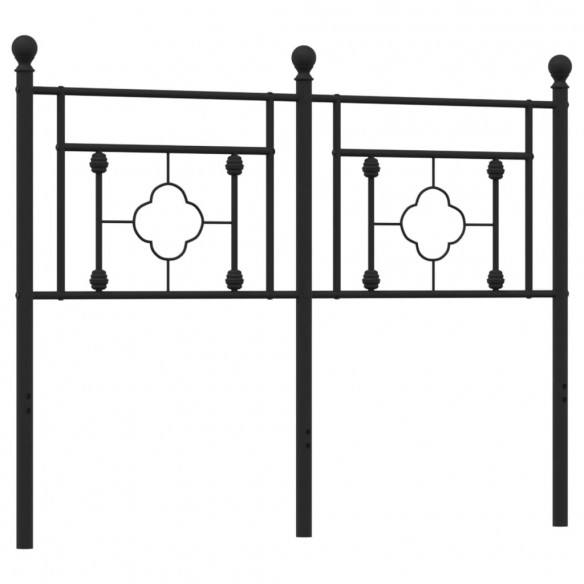 Tête de lit métal noir 120 cm