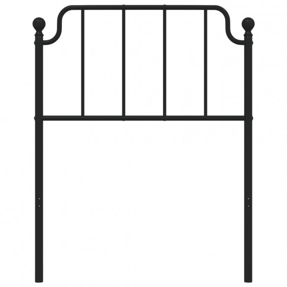 Tête de lit métal noir 80 cm