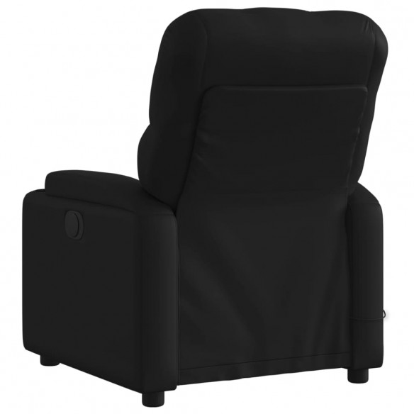 Fauteuil de massage inclinable Noir Similicuir