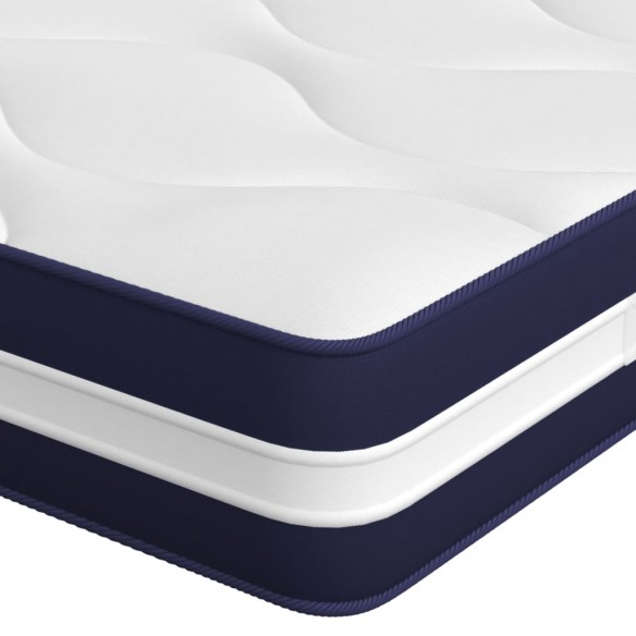 Matelas à ressorts ensachés dureté moyenne 90x190 cm