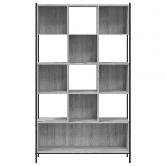 Bibliothèque sonoma gris 102x28x172 cm bois d'ingénierie