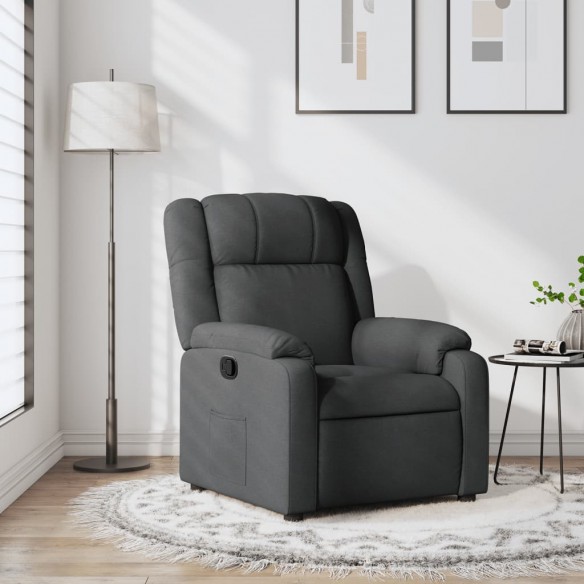 Fauteuil inclinable Gris foncé Tissu