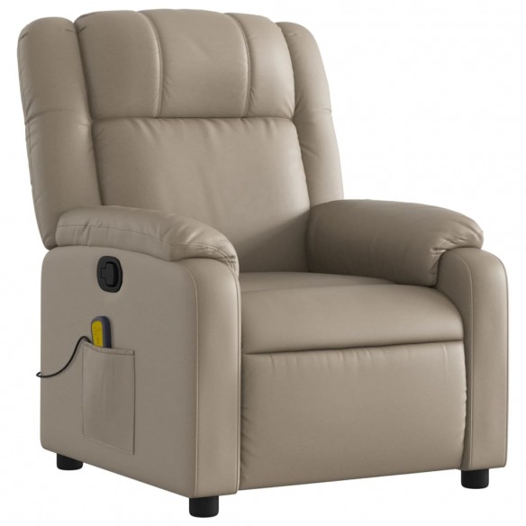Fauteuil de massage inclinable Cappuccino Similicuir