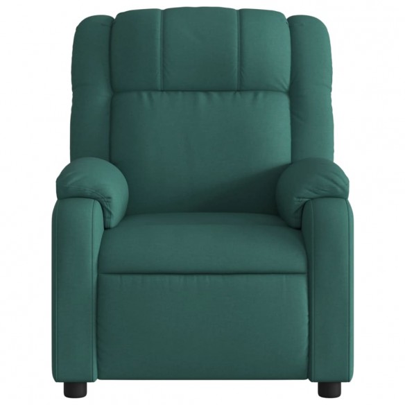 Fauteuil inclinable Vert foncé Tissu