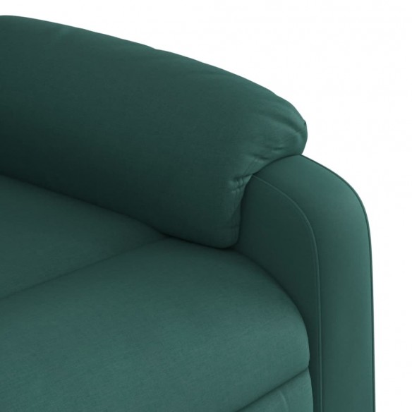 Fauteuil inclinable Vert foncé Tissu