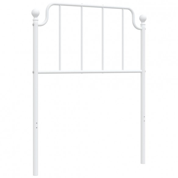 Tête de lit métal blanc 80 cm