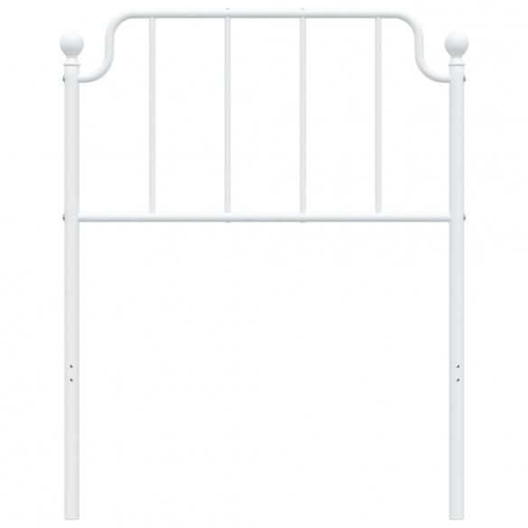 Tête de lit métal blanc 80 cm