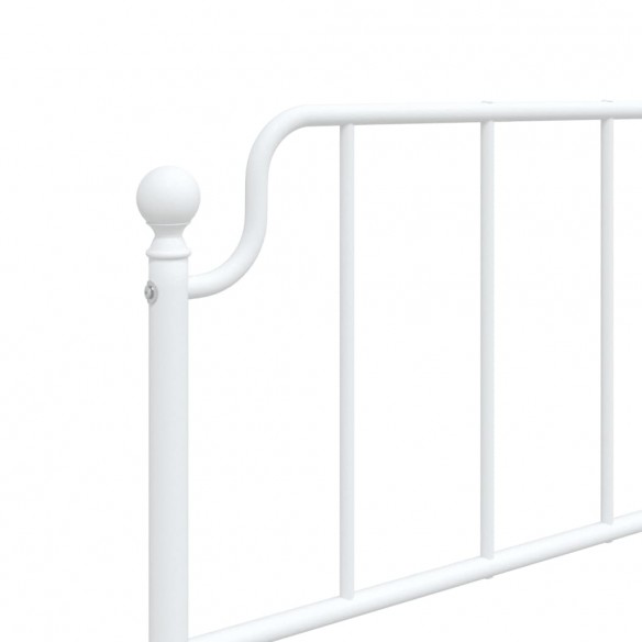 Tête de lit métal blanc 80 cm