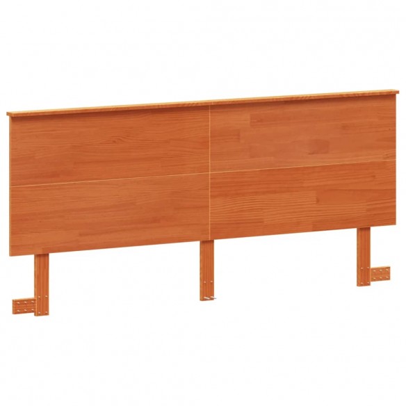 Tête de lit cire marron 180 cm bois massif de pin