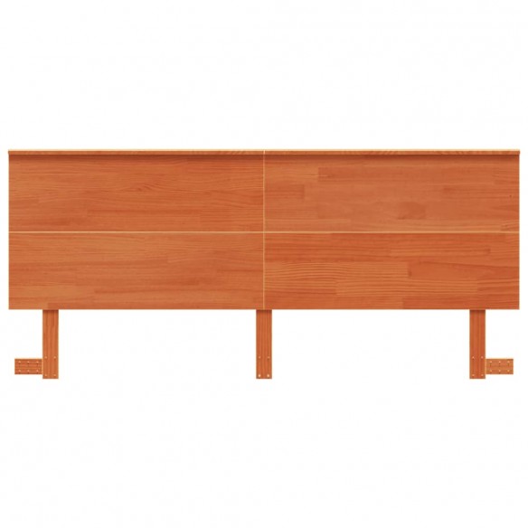 Tête de lit cire marron 180 cm bois massif de pin