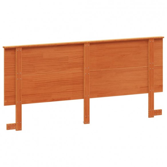 Tête de lit cire marron 180 cm bois massif de pin