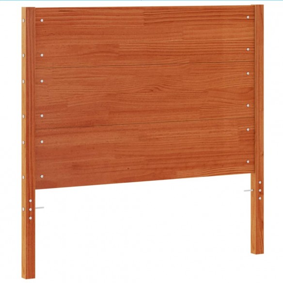 Tête de lit cire marron 100 cm bois massif de pin