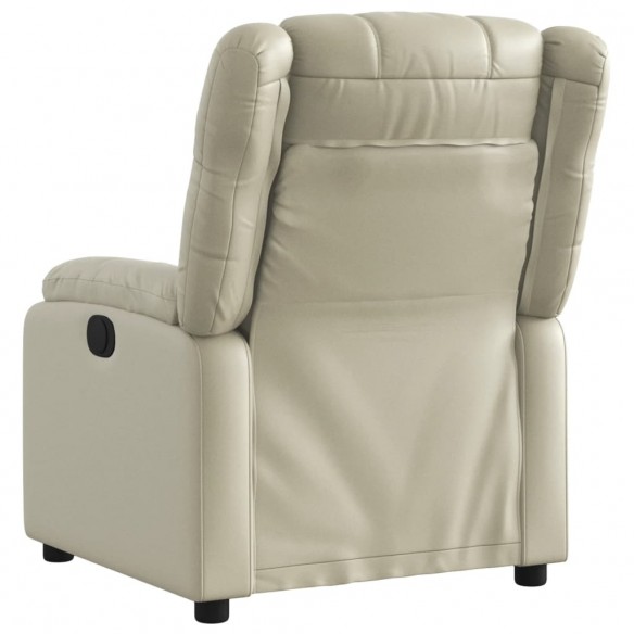 Fauteuil inclinable Crème Similicuir