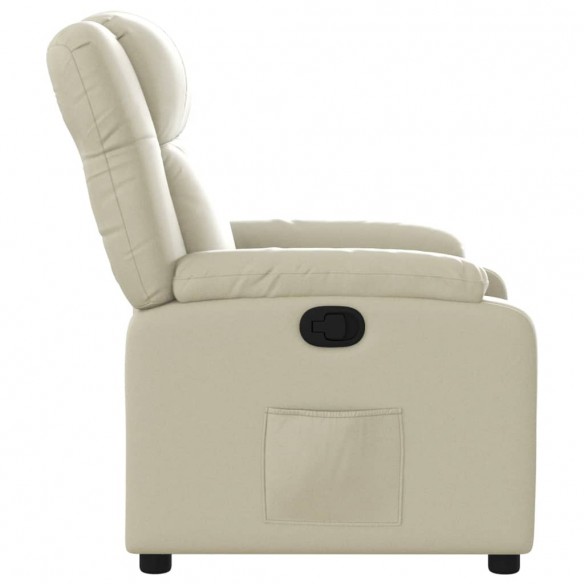 Fauteuil inclinable Crème Similicuir