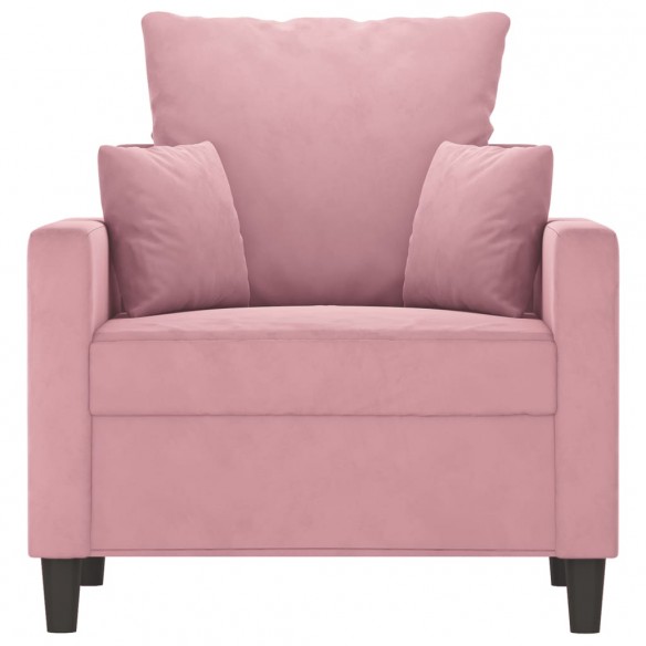 Fauteuil Rose 60 cm Velours