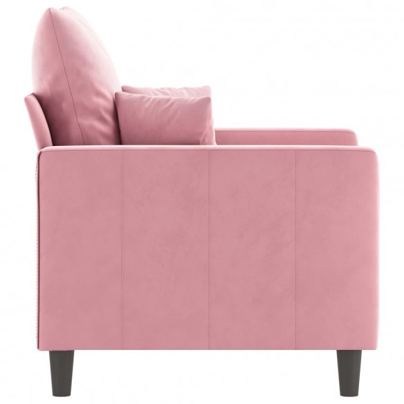 Fauteuil Rose 60 cm Velours