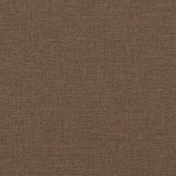 Canapé 2 places avec oreillers décoratifs marron 140 cm tissu