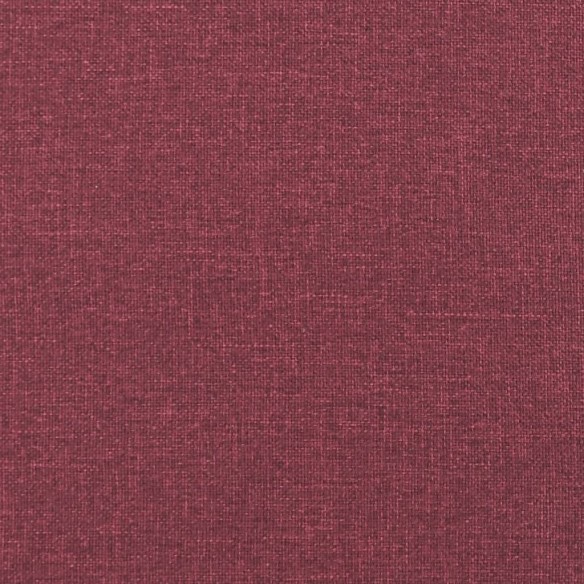 Ensemble de canapés 2 pcs avec coussins rouge bordeaux tissu