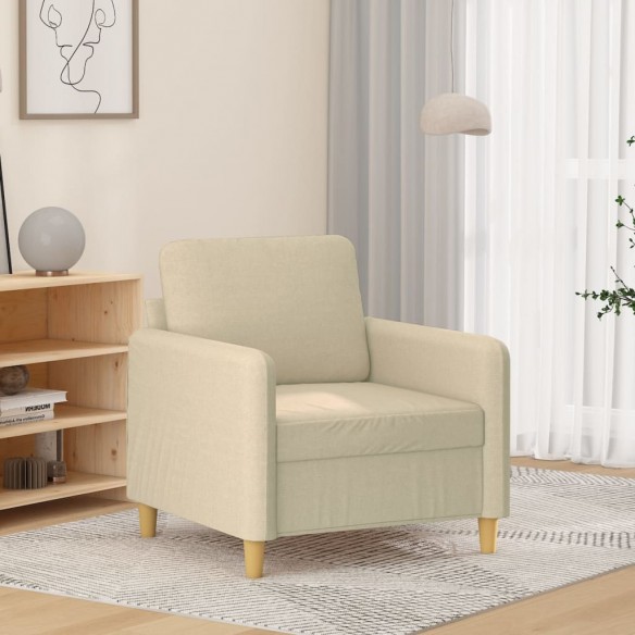 Fauteuil Crème 60 cm Tissu