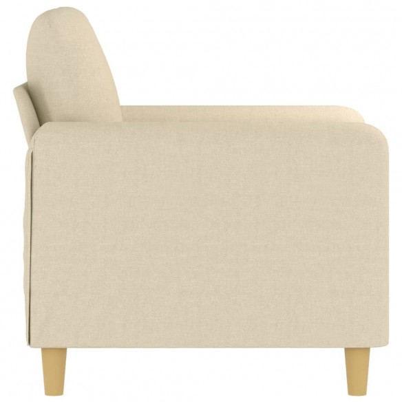 Fauteuil Crème 60 cm Tissu