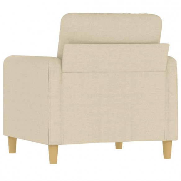 Fauteuil Crème 60 cm Tissu