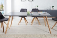 Table scandinave pour salle à manger 160 cm coloris gris
