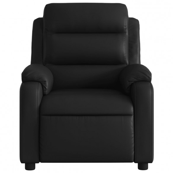 Fauteuil de massage inclinable Noir Similicuir