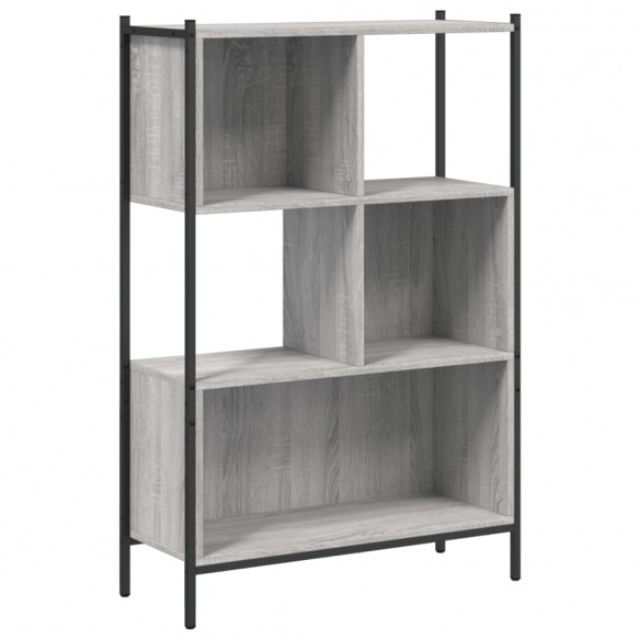 Bibliothèque sonoma gris 72x28x109 cm bois d'ingénierie