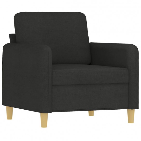 Fauteuil Noir 60 cm Tissu