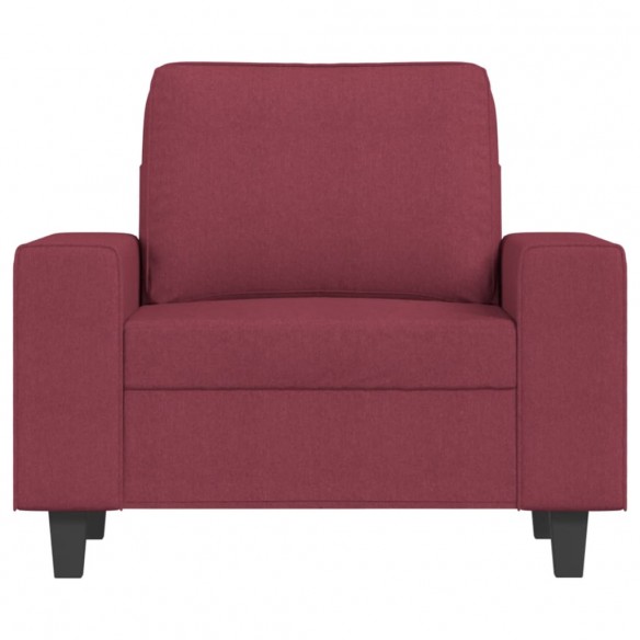 Fauteuil Rouge bordeaux 60 cm Tissu