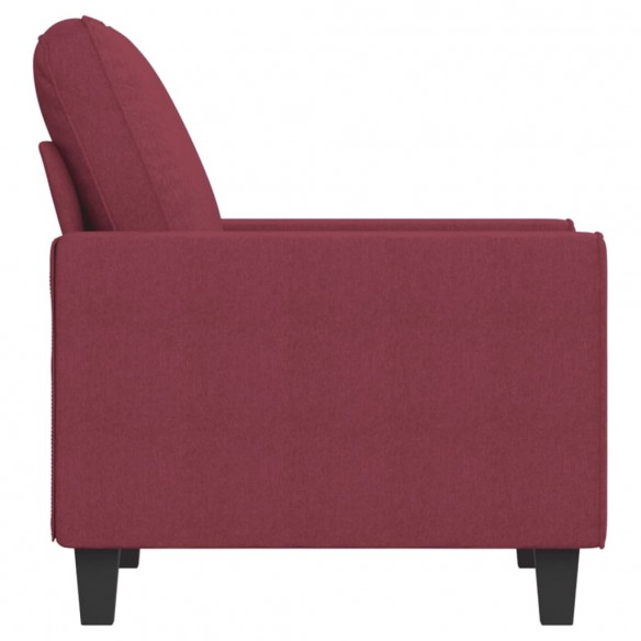 Fauteuil Rouge bordeaux 60 cm Tissu