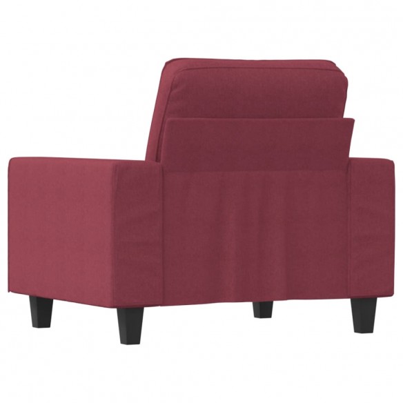 Fauteuil Rouge bordeaux 60 cm Tissu