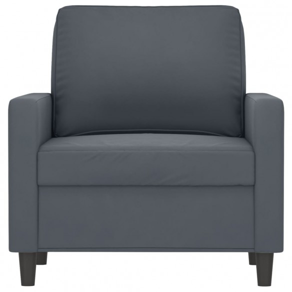 Fauteuil Gris foncé 60 cm Velours