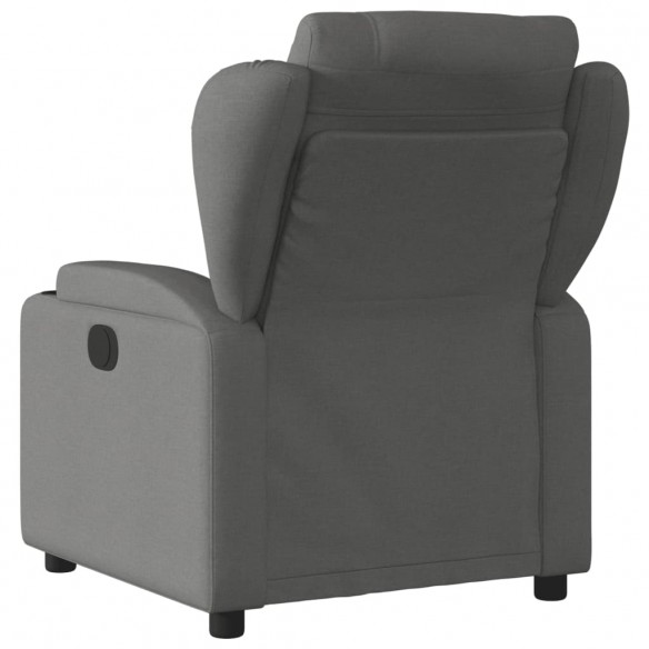 Fauteuil inclinable électrique Gris foncé Tissu