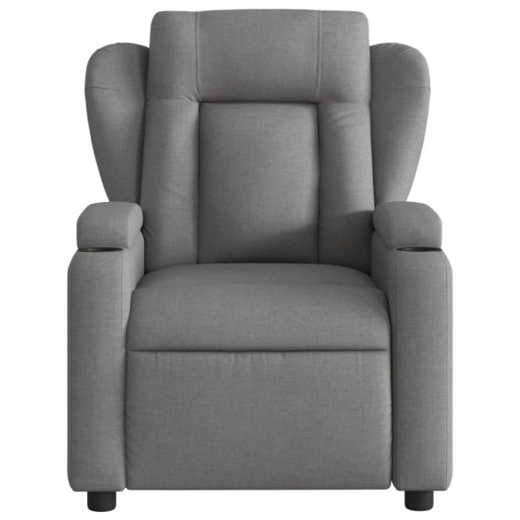 Fauteuil inclinable électrique Gris foncé Tissu