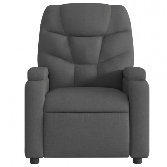 Fauteuil inclinable électrique Noir Tissu