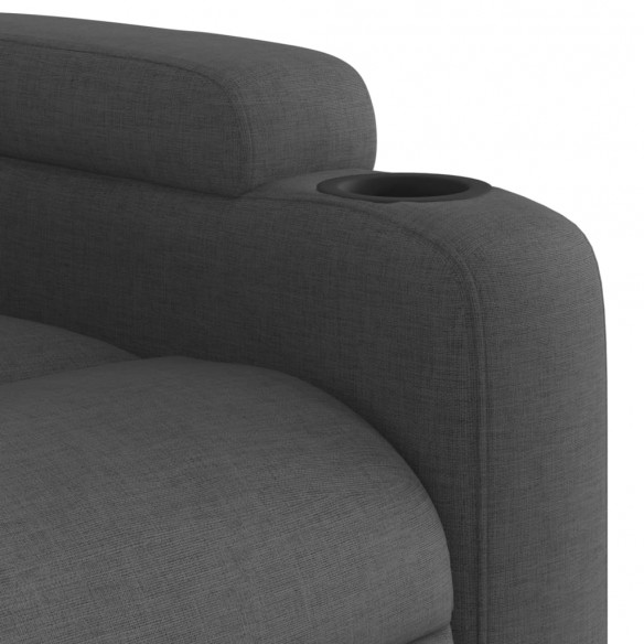 Fauteuil inclinable électrique Noir Tissu