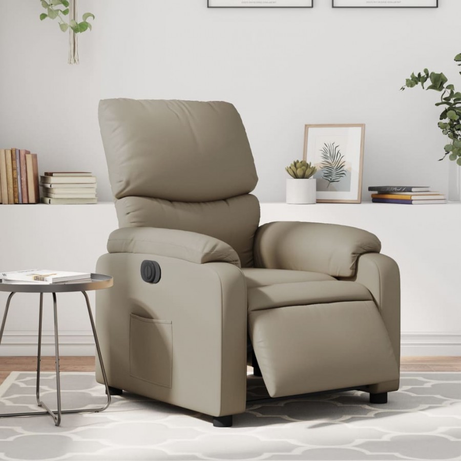 Fauteuil inclinable électrique Cappuccino Similicuir