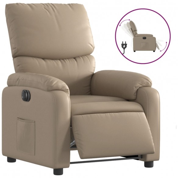 Fauteuil inclinable électrique Cappuccino Similicuir