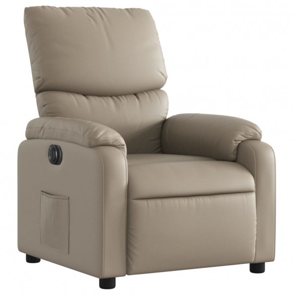 Fauteuil inclinable électrique Cappuccino Similicuir