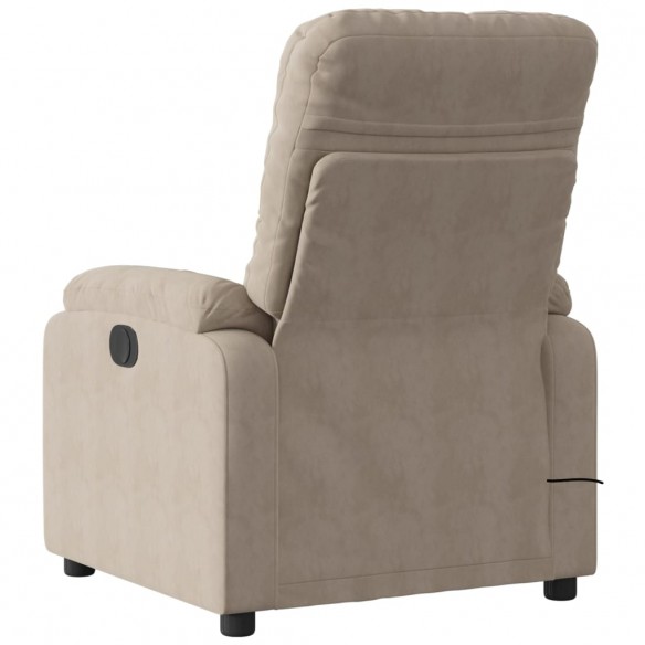 Fauteuil inclinable de massage électrique taupe