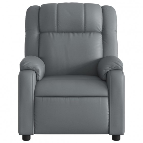 Fauteuil inclinable électrique Gris Similicuir